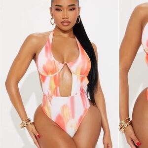 Sunset underwire one piece cutout Swimsuit